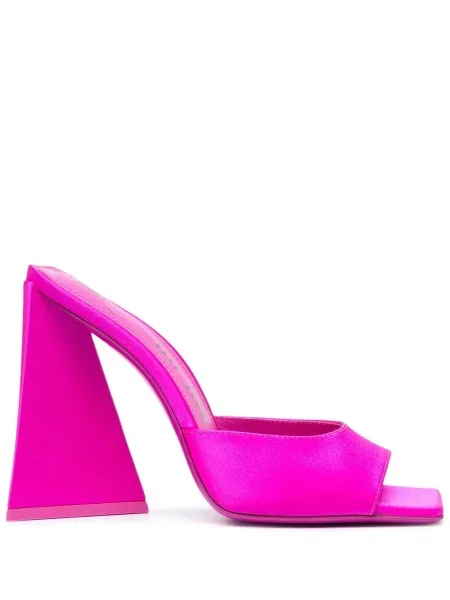Sandale The Attico din satin roz