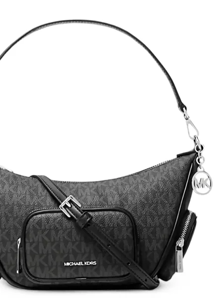Geantă Michael Kors cu autograf negru