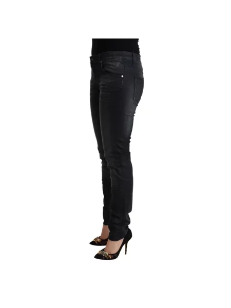 Skinny jeansy skinny Acht czarne