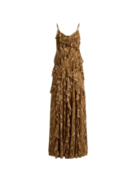 Rochie maxi Lauren Ralph Lauren cu imagine maro