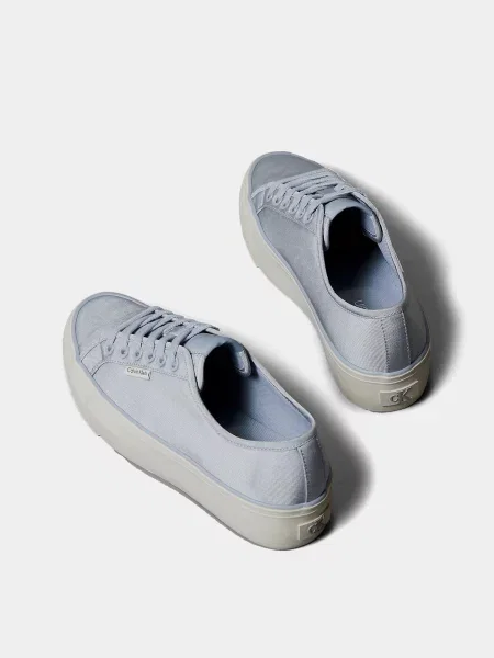 Кружевные кеды Calvin Klein на шнуровке синие