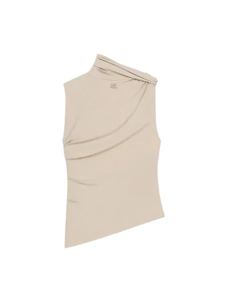 Top Courreges beżowy