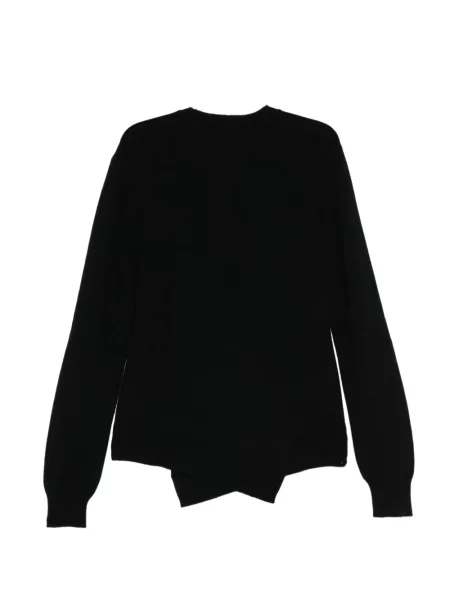 Асиметричен дълго пуловер Comme Des Garçons Homme Deux черно