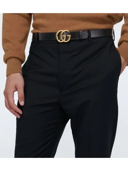 Bőr öves öv Gucci fekete