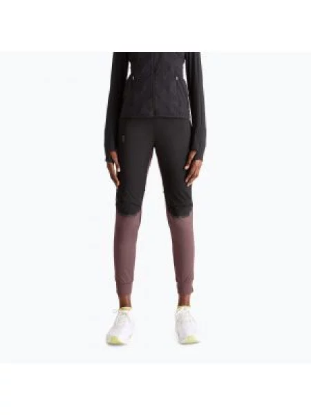 Spodnie do biegania On Running Running grape/black czarne