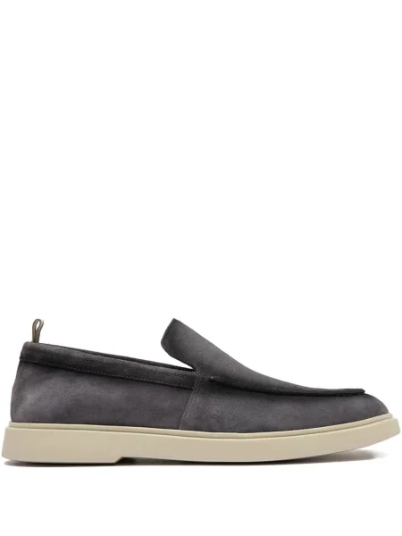 Pantofi loafer Officine Creative din piele de căprioară gri