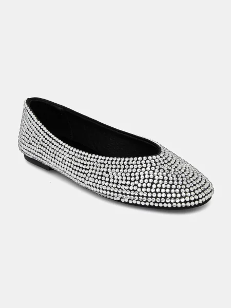 Baleríny Steve Madden Darts-R stříbrná
