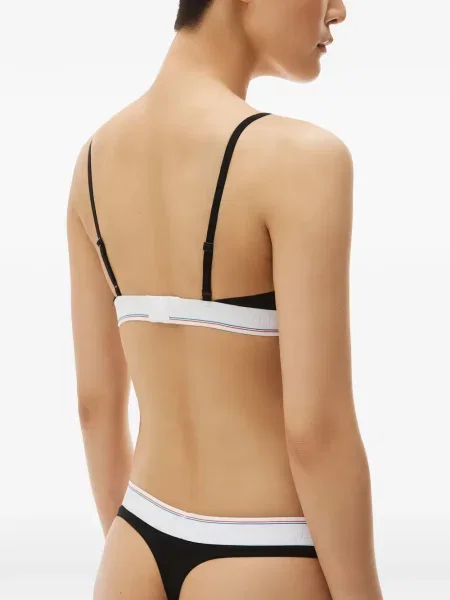 Chiloți tanga Alexander Wang din jerseu negru