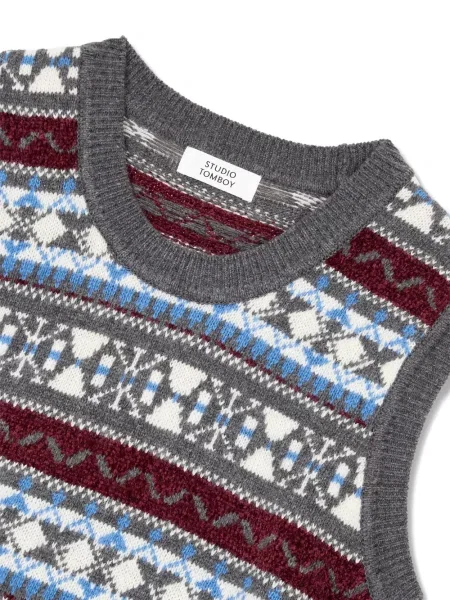 Vestă Studio Tomboy tricotate gri