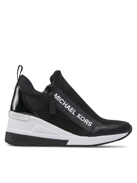 Sneakerși Michael Michael Kors cu pană negru