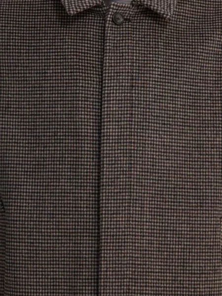 Карирано яке тип бомбър Vince кафяво