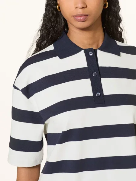 Mm By Max Mara Jerseyové Polo Tričko Labetaia tmavě modrá bílá