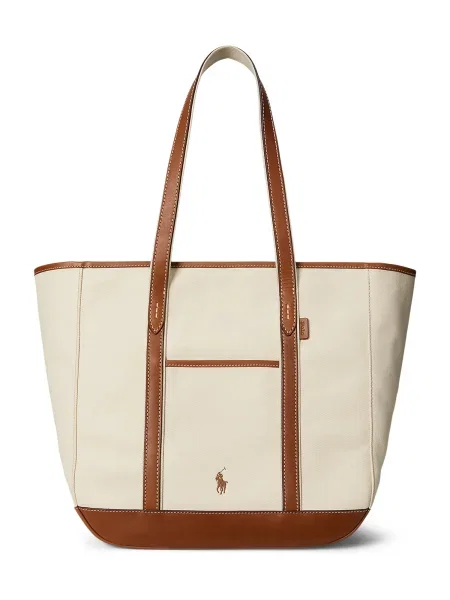 Geanta de piele Polo Ralph Lauren din piele maro