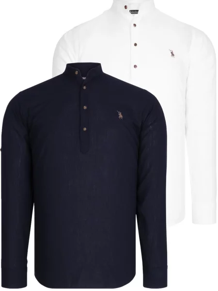 Z ovratnikom srajca Dewberry bela