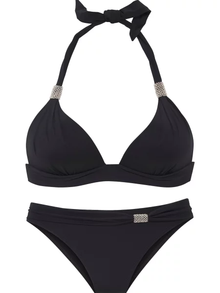 LASCANA Costum de baie două piese negru
