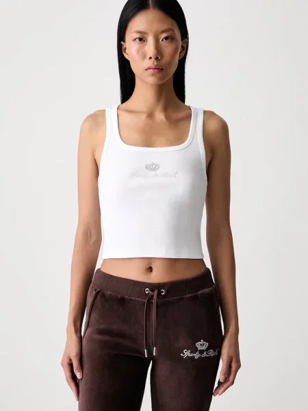 Sporty & Rich x Juicy Couture τοπ με γυναικείο λευκό