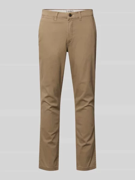 Spodnie o kroju slim fit z z tyłu model MARCO' Jack & Jones beżowe