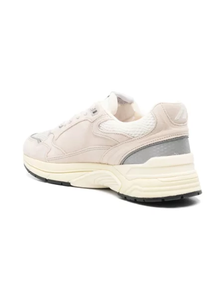 Sneakersy Autry z logo beżowe