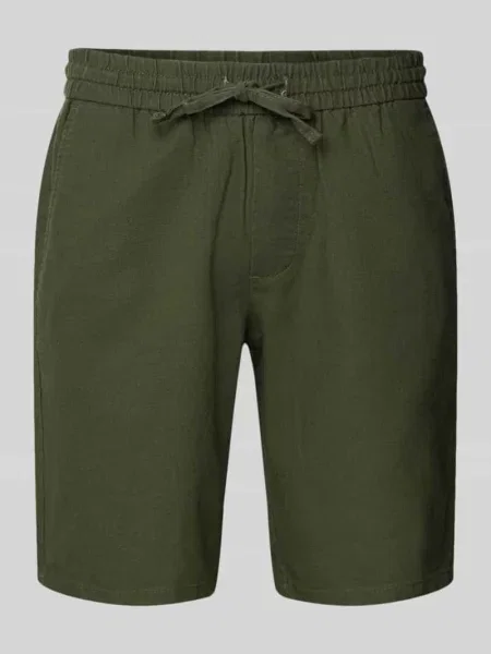 Szorty z mieszanki bawełny i lnu model ‘LINUS’ Only & Sons