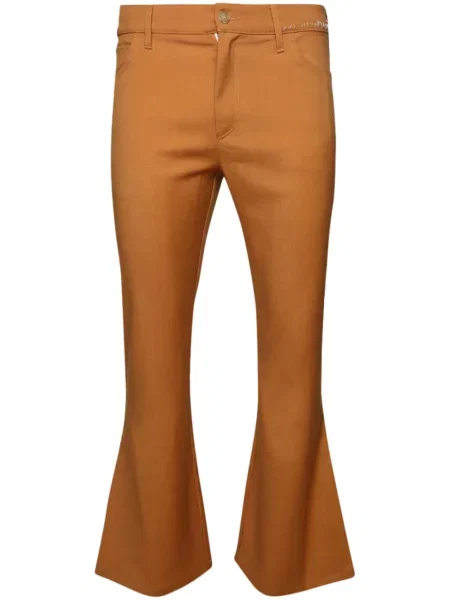 Zvonové kalhoty Marni oranžové