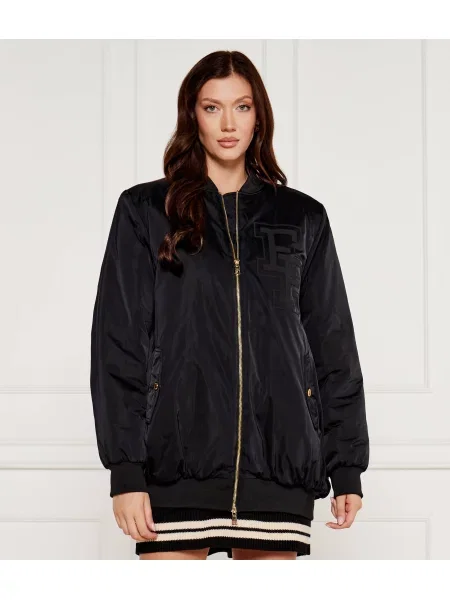 Elisabetta Franchi Bomber dzseki | Oversize fit fekete