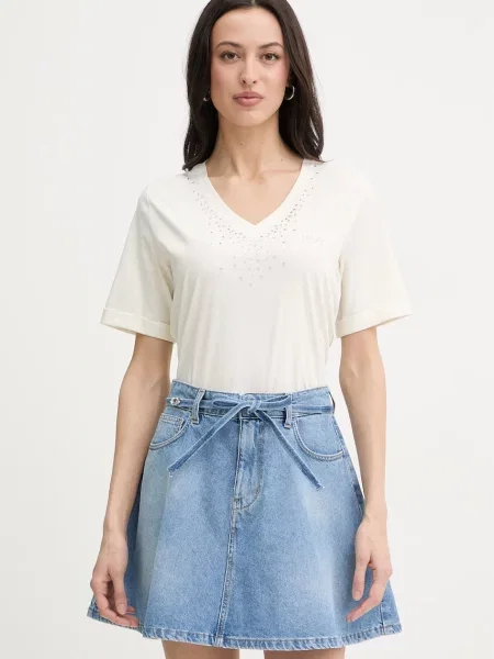 Liu Jo t-shirt beżowa