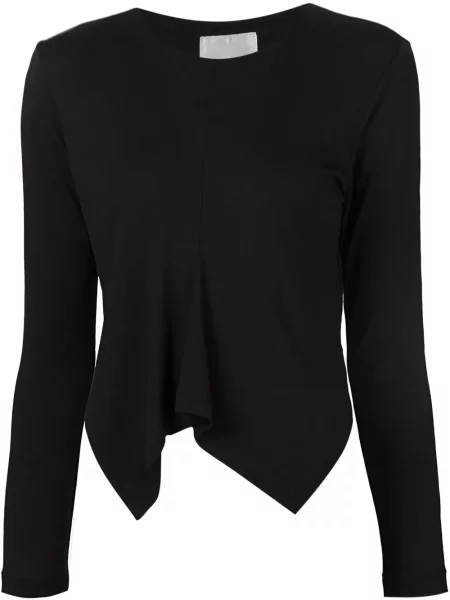 Koszulka Noir Kei Ninomiya asymetryczna czarna