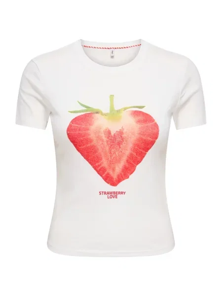 ONLY Tricou verde / roșu alb