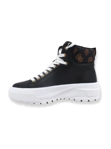 Sneakersy Guess na platformie czarne