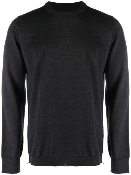 Вълнен бизнес пуловер Maison Margiela синьо