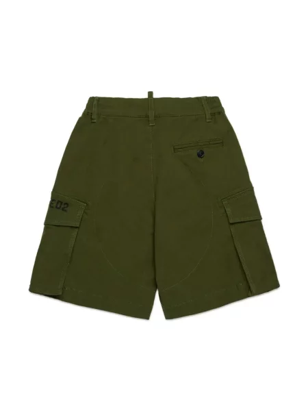 Szorty cargo dziecięce Dsquared2 zielone