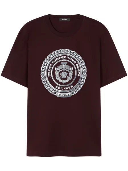Tricou Versace cu imagine maro