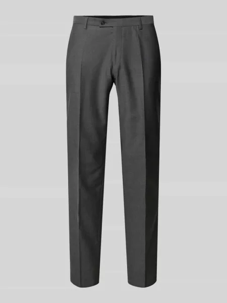 Spodnie garniturowe o kroju slim fit z kantami model Cedric' Cg - Club Of Gents