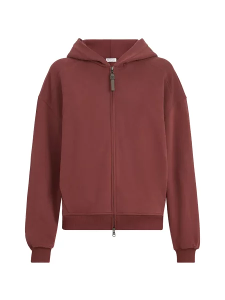 Top Brunello Cucinelli din material terry roșu