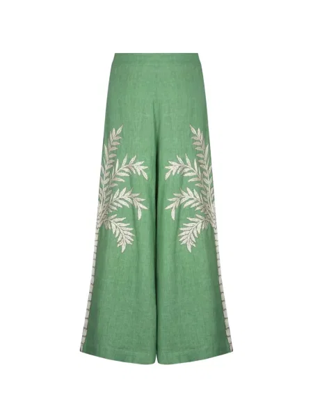 Pantaloni palazzo Carolina K verde