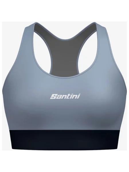 Biustonosz sportowy Santini Vibe niebiesko-szary XS szary