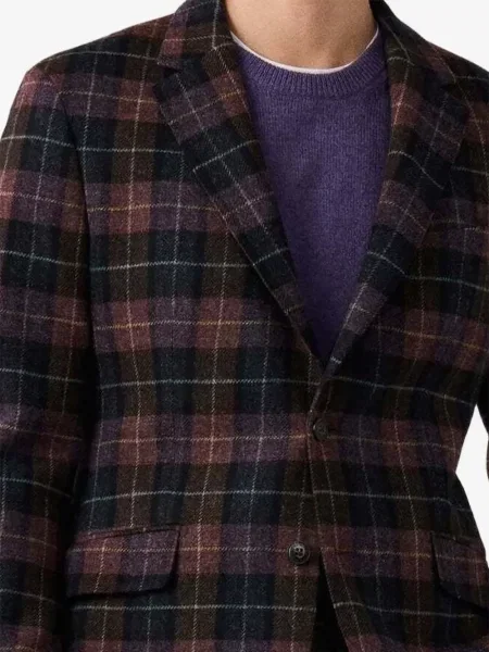 Sacou Hackett London în carouri violet