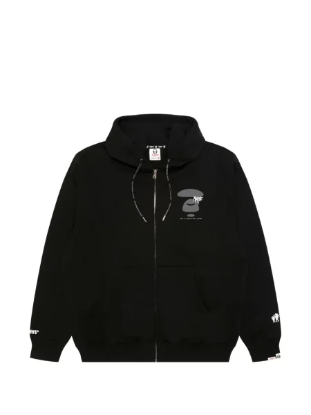 Hanorac cu glugă Aape By A Bathing Ape cu imagine negru