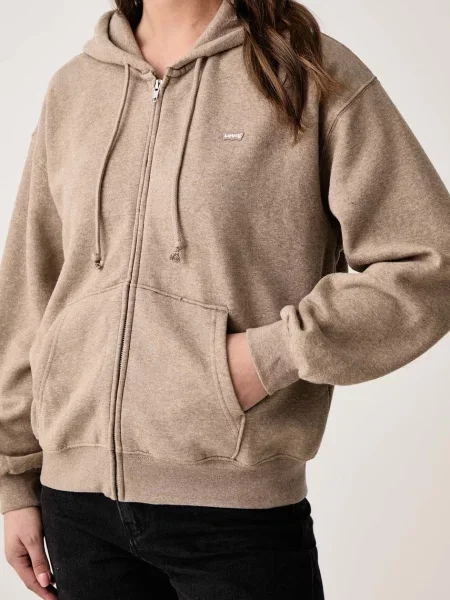 Суичър с качулка Levi's® с качулка бежово