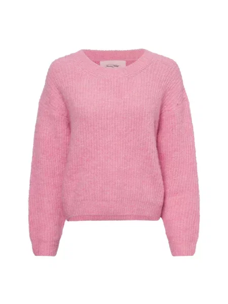American vintage amerykański sweter z dzianiny vintage EAST Kobiety Wełna jednolity S różowy