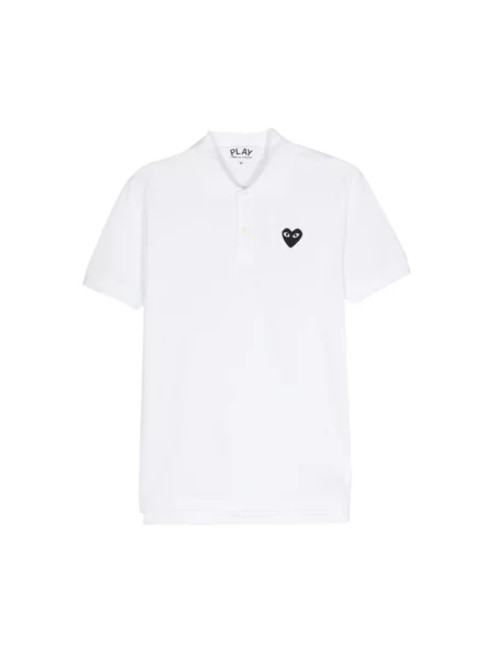 Koszulka polo Comme Des Garcons Play biała