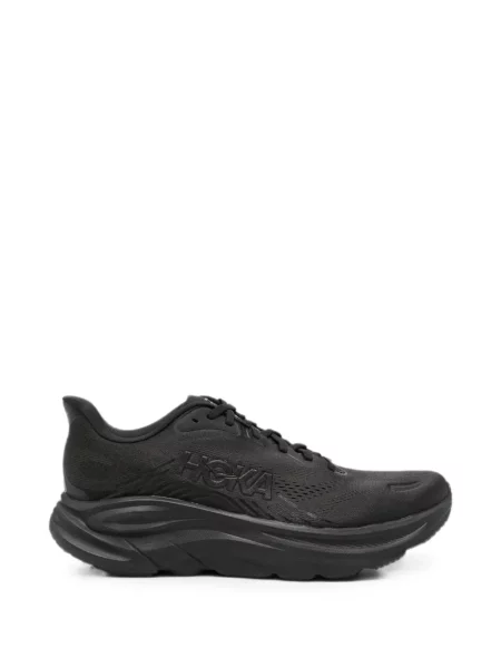 Sneakerși Hoka cu șireturi din dantelă negru