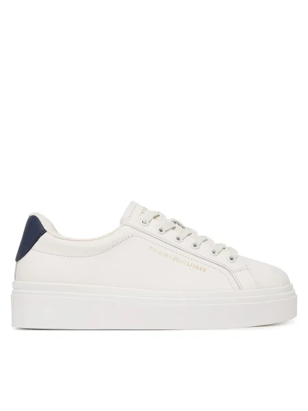 Tommy Hilfiger Sneakersy Chic Cupsole Écru modrá