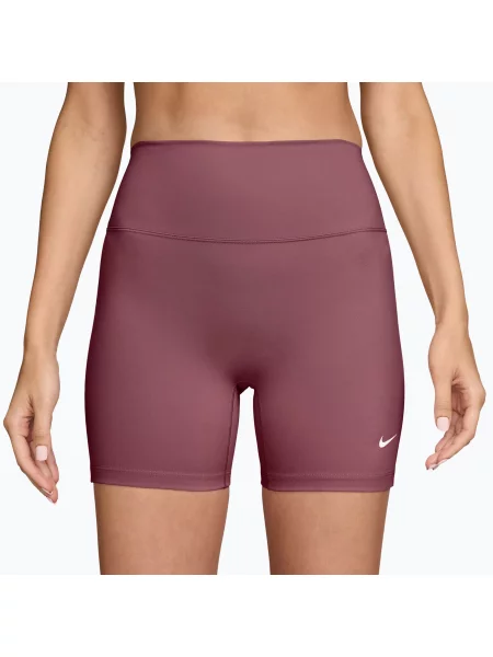 Pantaloni scurți de antrenament pentru femei Nike One pink smoke/white alb