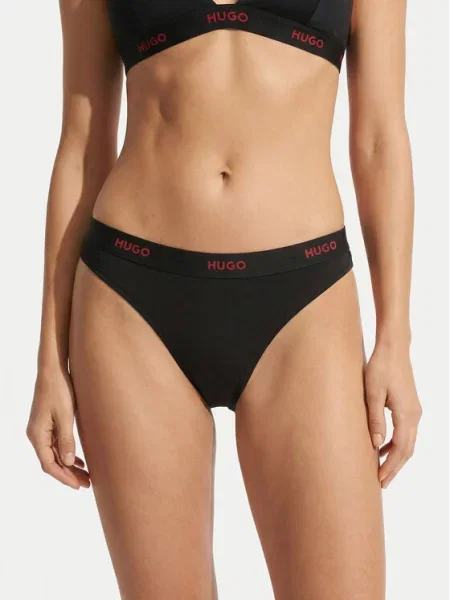 HUGO Стрінги чорний