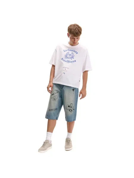 Джинсовые шорты Cropp синие