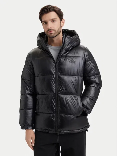 Kappa Μπουφάν χειμωνιάτικο Comfort Fit μαύρο