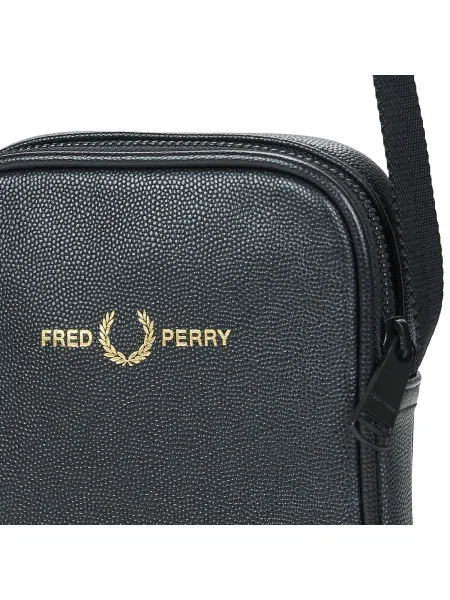 Geantă Fred Perry din piele negru