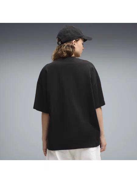 PUMA koszulka oversize Essentials OdzieÅ¼ S czarny
