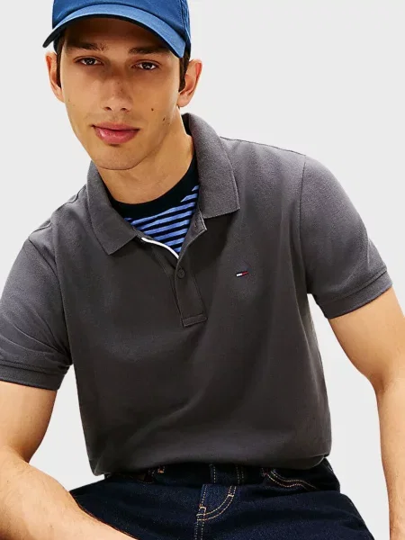 Поло Tommy Jeans сіре